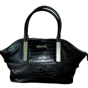 Kenneth Cole Reaction Black Croc-Embossed Women's Bag